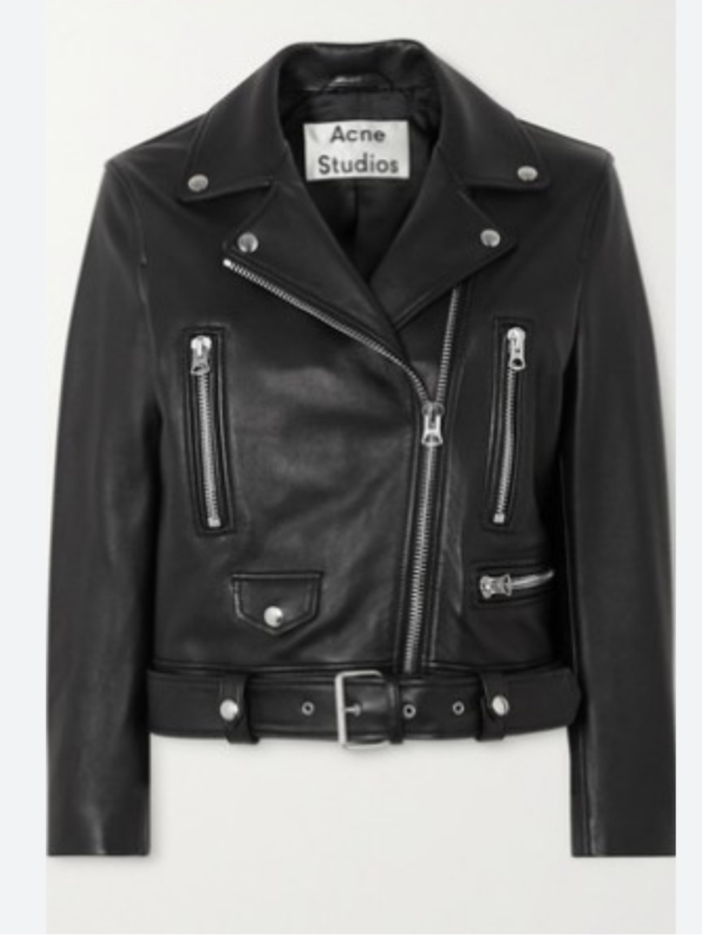 Acne Studios lamb leather biker jacket - Picture 2 of 9